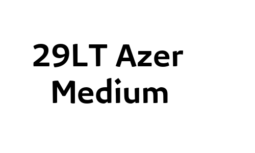 29LT Azer Medium Font