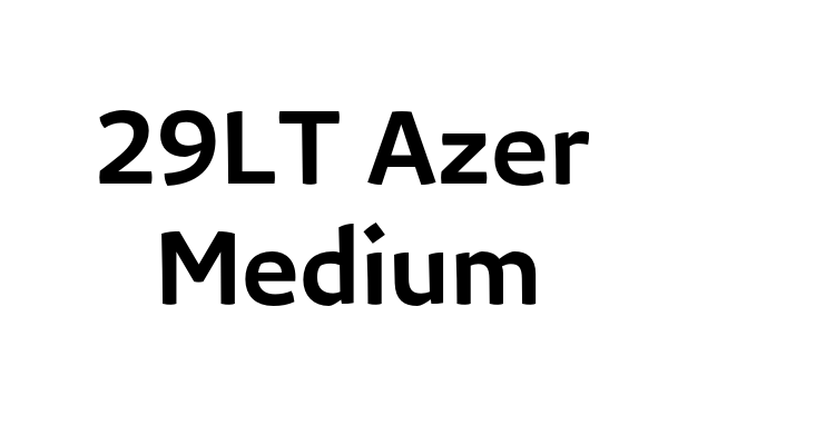 29LT Azer Medium Font