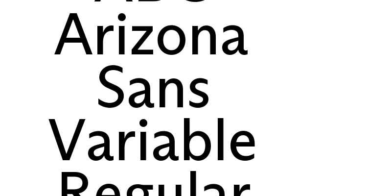 ABC Arizona Sans Variable Regular Font