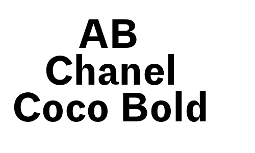AB Chanel Coco Bold Font
