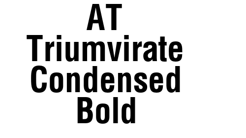 AT Triumvirate Condensed Bold