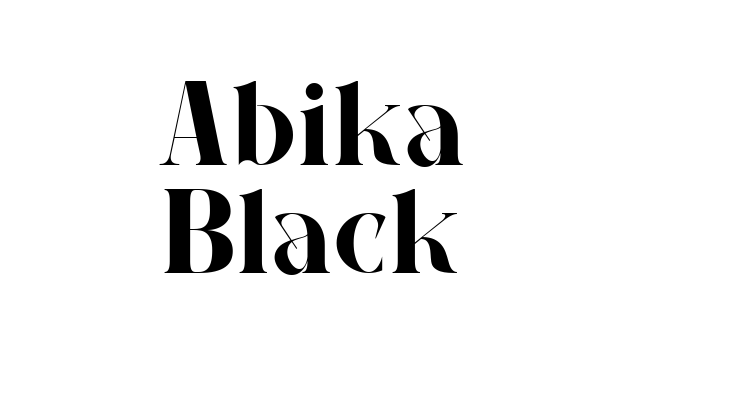 Abika Black Font