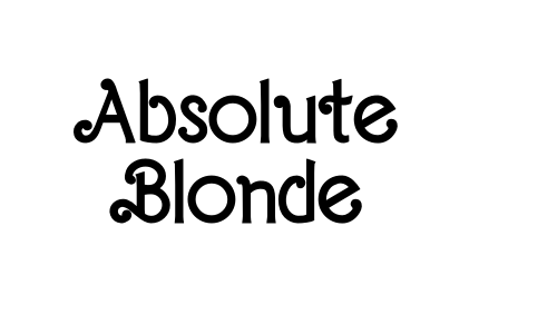 Absolute Blonde Font