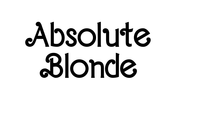Absolute Blonde Font