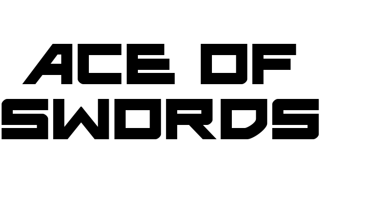 Ace of Swords Font