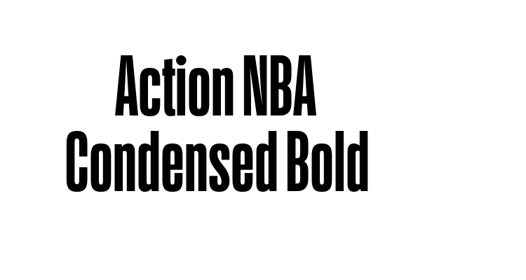 Action NBA Condensed Bold Font