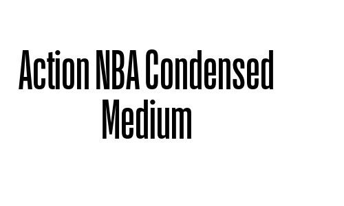 Action NBA Condensed Medium Font