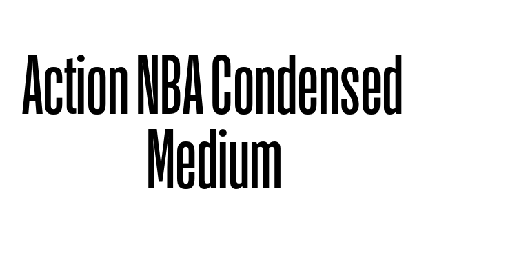Action NBA Condensed Medium Font