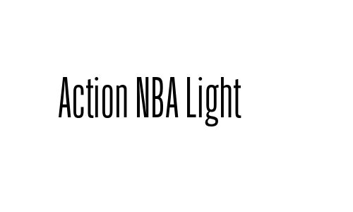 Action NBA Light Font