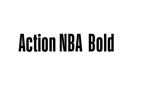 Action NBA  Bold Font