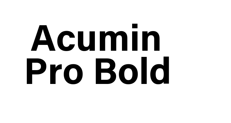Acumin Pro Bold Font