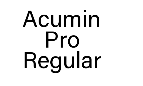 Acumin Pro Regular Font