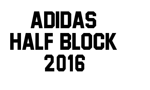 Adidas Half Block 2016 Font