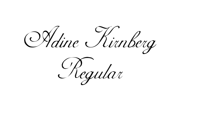 Adine Kirnberg Regular Font