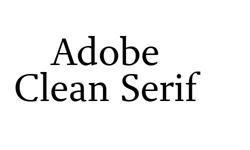Adobe Clean Serif Font