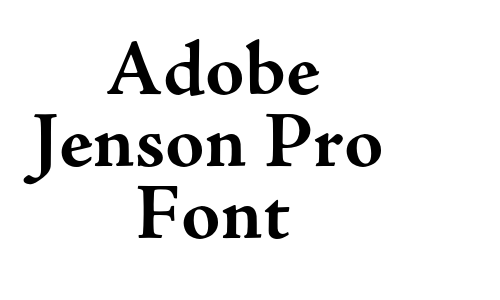 Adobe Jenson Pro Font Font