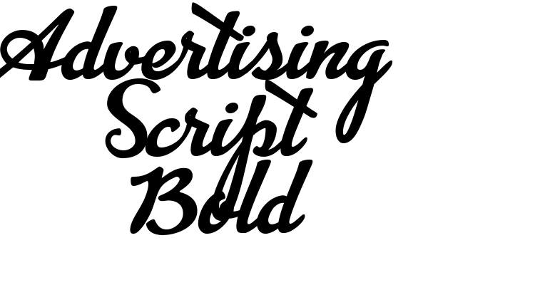 Advertising Script Bold Font