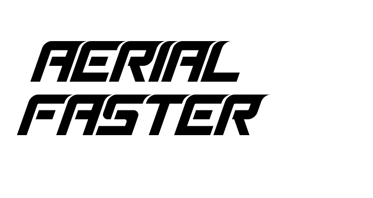 Aerial Faster Font