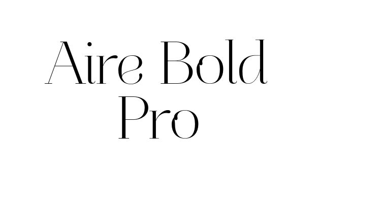 Aire Bold Pro Font