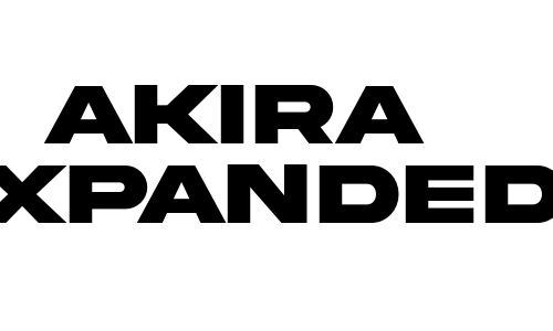 Akira Expanded Font