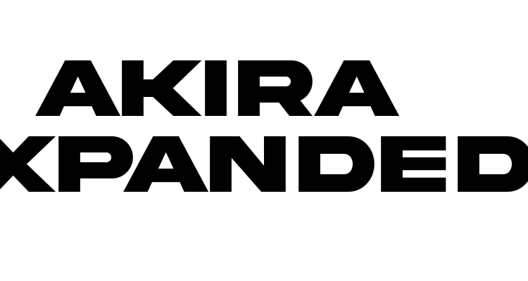 Akira Expanded Font