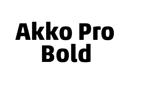 Akko Pro Bold Font