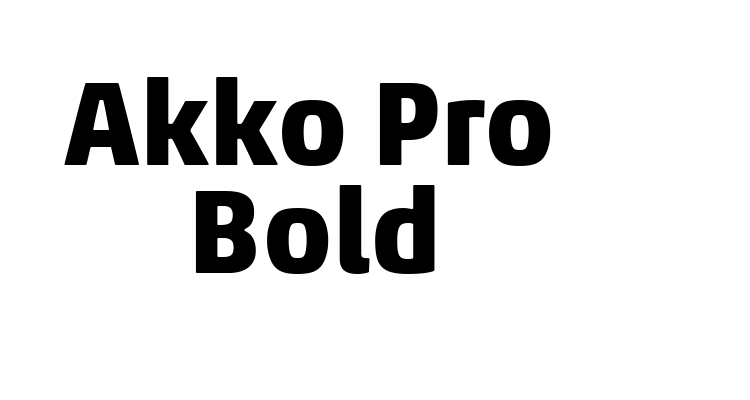 Akko Pro Bold Font