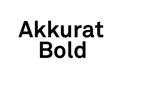Akkurat Bold Font