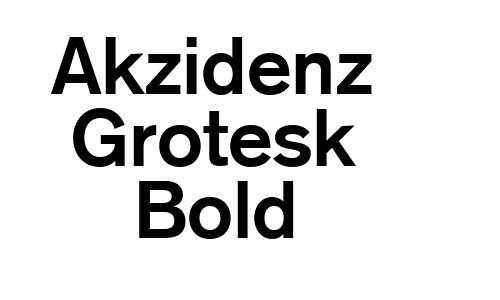 Akzidenz Grotesk Bold Font