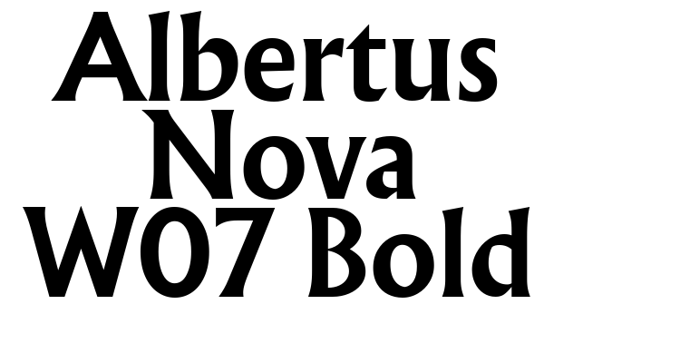 Albertus Nova W07 Bold Font