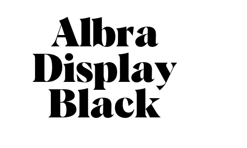Albra Display Black Font