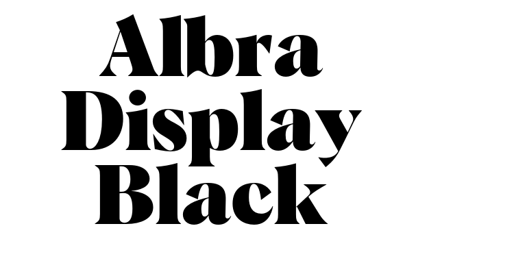 Albra Display Black Font