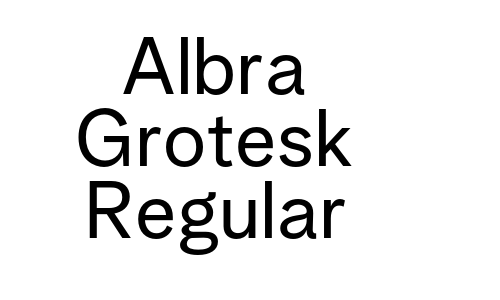 Albra Grotesk Regular Font