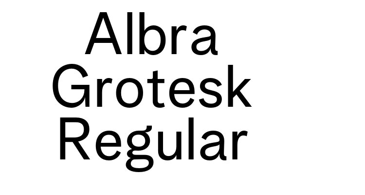 Albra Grotesk Regular Font
