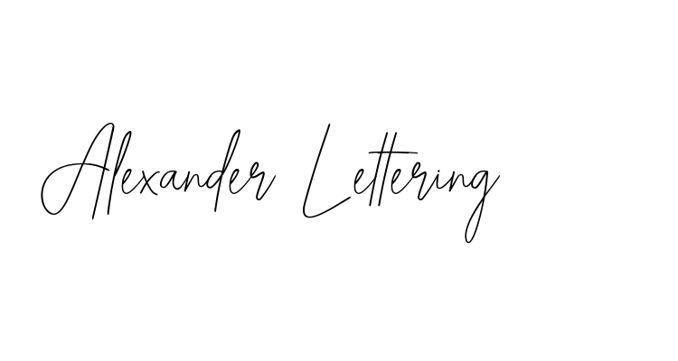 Alexander Lettering Font