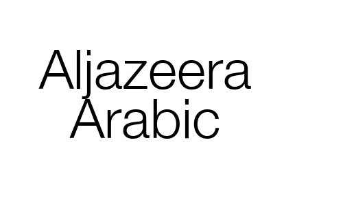 Aljazeera Arabic Font