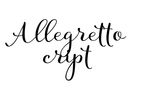 Allegretto Script Font
