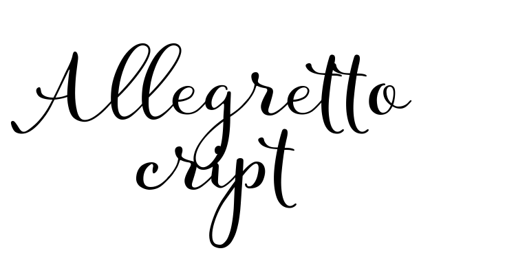 Allegretto Script Font