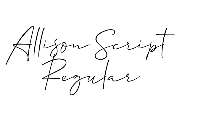 Allison Script Regular Font