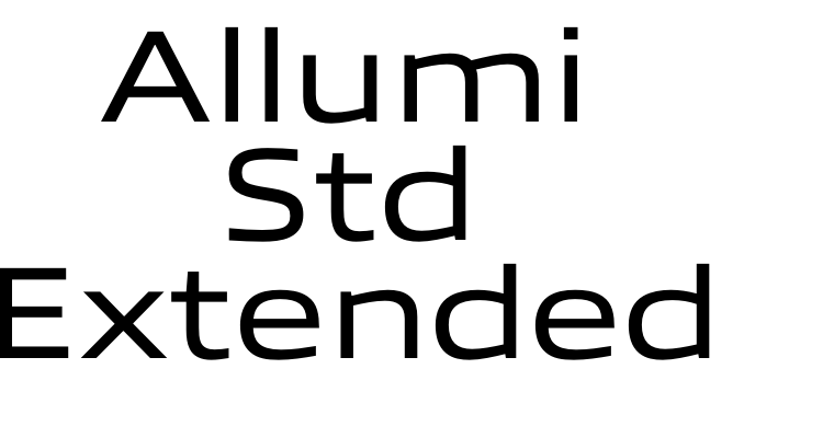 Allumi Std Extended Font