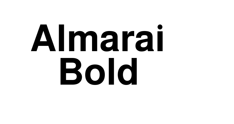 Almarai Bold Font