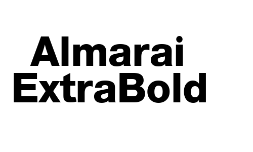 Almarai ExtraBold Font