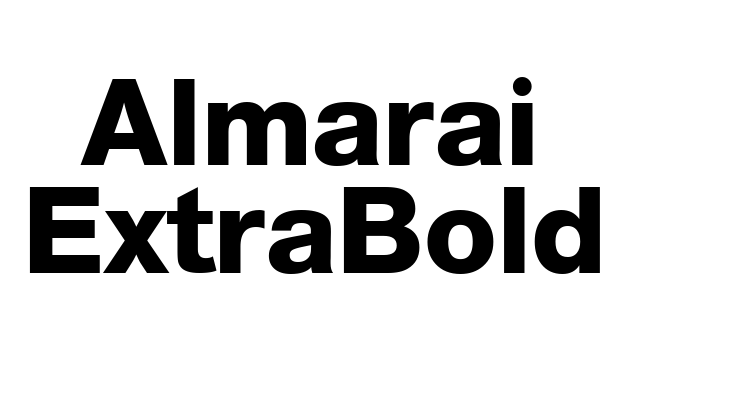 Almarai ExtraBold Font