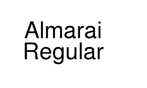 Almarai Regular Font
