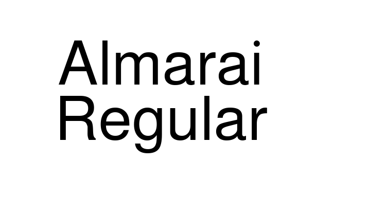 Almarai Regular Font