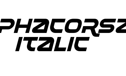 Alphacorsa Italic Font