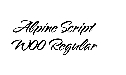 Alpine Script W00 Regular Font