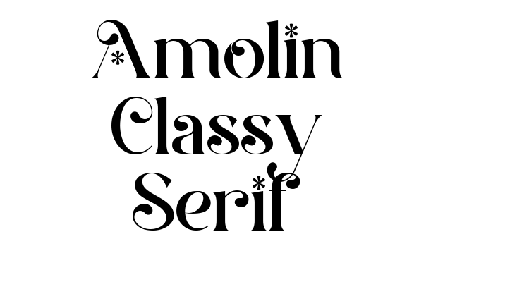 Amolin Classy Serif Font
