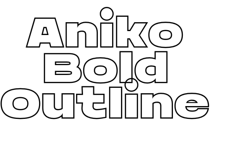 Aniko Bold Outline Font