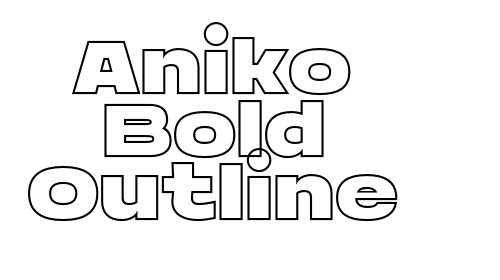 Aniko Bold Outline